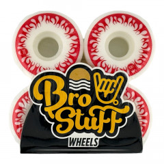 Колеса для скейтборда Bro Stuff Flame White Red 102A 53мм